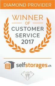 Lagerraum mit Customer Service Award ZÃ¼rich 2017